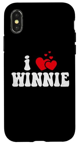 Hülle für iPhone X/XS I Love Winnie Lustiges Valentinstag-Herz Liebe Frauen Winnie von LoveThreads