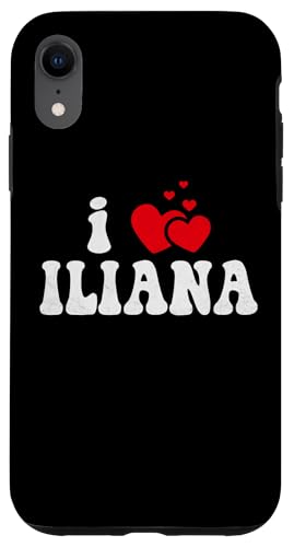 Hülle für iPhone XR I Love Iliana Lustiger Valentinstag Herz Liebe Frauen Iliana von LoveThreads