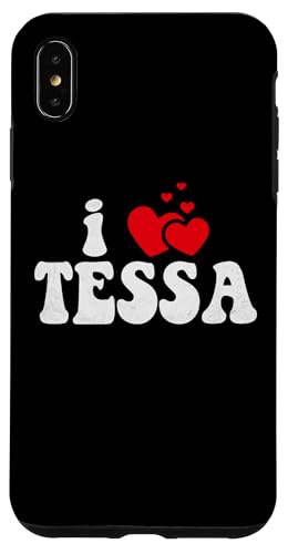 Hülle für iPhone XS Max I Love Tessa Lustiger Valentinstag Herz Liebe Frauen Tessa von LoveThreads