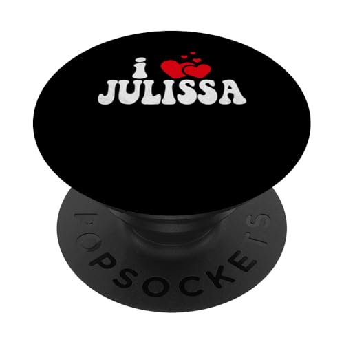 I Love Julissa Lustiger Valentinstag Herz Liebe Frauen Julissa PopSockets mit austauschbarem PopGrip von LoveThreads