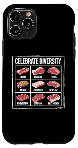 Hülle für iPhone 11 Pro Steak-Liebhaber, Fleischliebhaber, Feiern Sie Vielfalt BBQ Grill von Lover BBQ Grill Diversity Steak LoveBy DS1