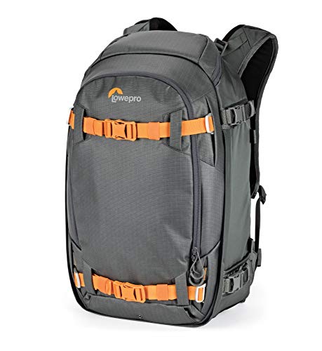 Lowepro LP37226-PWW Whistler BP 350 AW II Outdoor Rucksack (geeignet für jede Jahreszeit für Pro DSLR and Spiegellose Kameras, Laptop und Outdoor Equipment), Grau von Lowepro