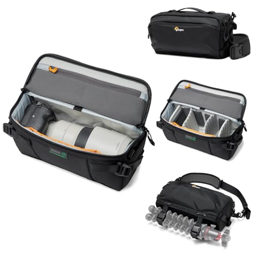 Lowepro ProTactic Lite SLX 120 AW III Kamera-Umhängetasche, Profi-Kamera, Regenhaube, leichte Crossbody-Umhängetasche, für Fotografen, Videografen, Volumen 5 l, für DSLR/spiegellose Kameras von Lowepro