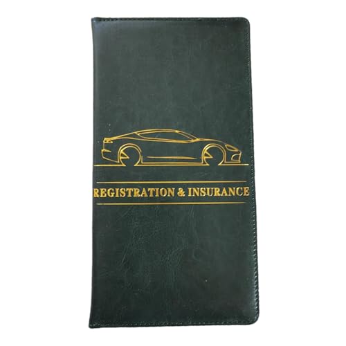 Car Registration Holder | Insurance Document Pouch | Driver Document Organizer | Car Document Wallet | Vehicle Registration Case Premium Pu Leather Construction For Drivers License, Cards, Documents von Lpsdssre