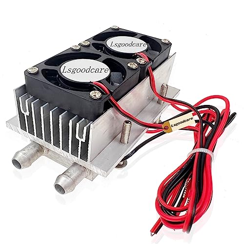 Lsgoodcare 120 W Halbleiter-Kühler-Set, DIY-Peltier-Kühler, 12 V, TEC1–12706 Peltier-Kühlkörper-Modul-Kit, thermoelektrischer Kühler, Peltier-Kühlsystem für DIY-Auto, elektronischer Kühlschrank von Lsgoodcare