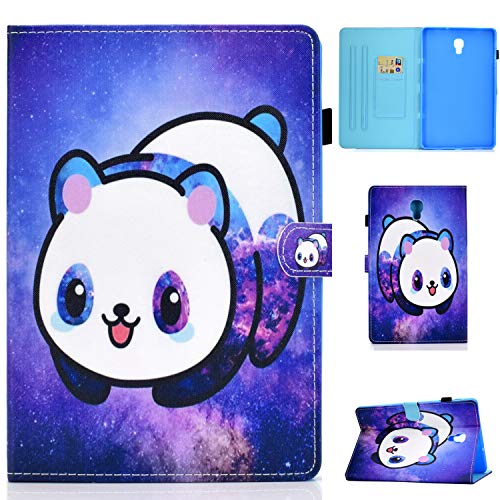 Lspcase Galaxy Tab A 10.5 Zoll Hülle PU Leder Flip Tasche Case Magnetvers Stand Tablet Schutzhülle mit Auto Schlafen/Aufwachen Funktion für Samsung Galaxy Tab A 10.5 SM-T590 SM-T595 Niedlicher Panda von Lspcase