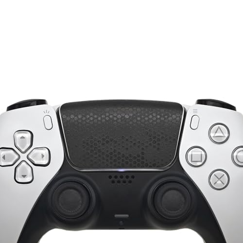 Luck&Link TouchProtect PS5DualSense/Edge Enhanced Texture Skin kompatibel mit Playstation5 Aufkleber für ps5 Touch Trackpad (PS5DualSense(2pcs), Snake Scale-Schwarz) von Luck&Link