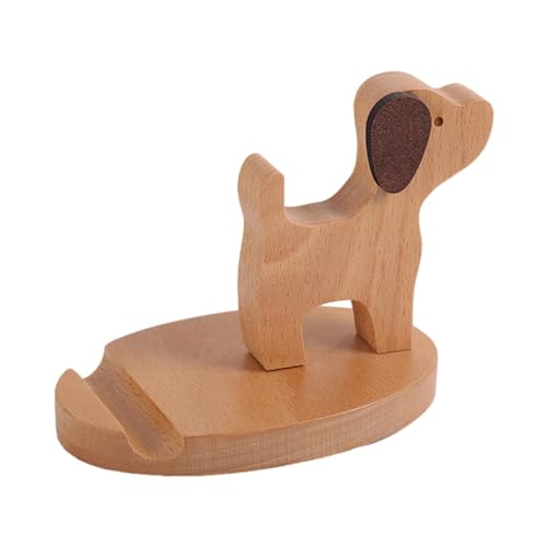 Luckxing Handyhalter Aus Holz, Handy Ständer Und Tablett Ständer, Tragbare Tierform Handyständer Aus Holz, Handyhalterung Tisch Phone Holder Schreibtisch, Phone Stand, Smartphone Halterung von Luckxing