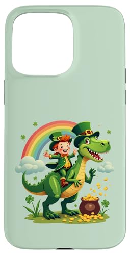 Lucky Leprechaun Reiten Dinosaurier St. Patrick's Day Kostüme Hülle für iPhone 15 Pro Max von Lucky Leprechaun Riding Dinosaur St. Patricks tees