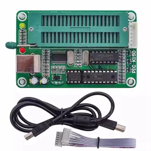 Luejnbogty PIC K150 ICSP Programmierer USB Automatisches Programmieren Entwickeln Mikrocontroller mit USB ICSP Kabel, Einfach zu Bedienen, Feine Verarbeitung von Luejnbogty