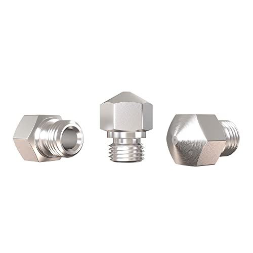 Lufix MK10 Nozzle Edelstahl 0.2 bis 1.0mm für 1.75 und 3.00mm 3D Drucker Filament 3 Stück Düse MK10 Hotend und Extruder Ersatzteile Premium 3D Drucker Zubehör (0.3mm) von Lufix