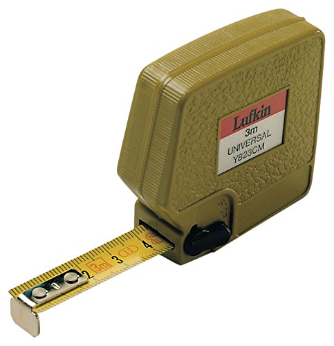 Lufkin Y822CME (T0061182211) Universal Taschenmaßband 2m x 13mm / 6' x 1/2 Zoll, mit metrische und englische Maßeinteilung und Schlagfestes Gehäuse von Lufkin