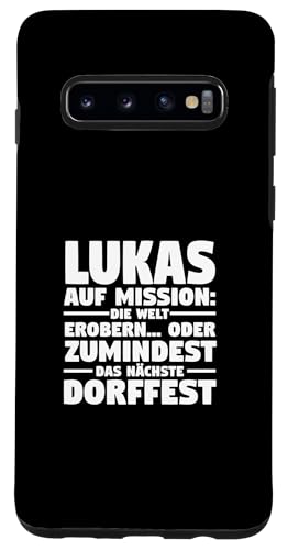 Hülle für Galaxy S10 Vorname Lukas von Lukas Geschenk