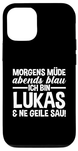 Hülle für iPhone 14 Vorname Lukas von Lukas Geschenk