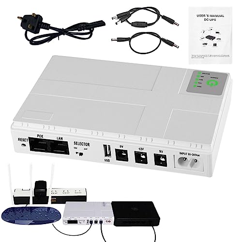 Mini-US-Backup-Batterie – Mini-US-Stromversorgung | US-Versorgung | WLAN-Kamera-Netzteil | unterbrechungsfreie Router-Batterie | tragbarer Backup-Akku | Lautsprecher-Ausgangsakku für LED-Licht von Lumiscent