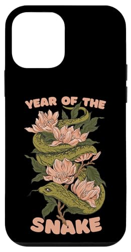 Hülle für iPhone 12 mini Feiern Sie das chinesische Neujahr der Schlange 2025 Blumenblumen von Lunar New Year 2025 Chinese Tee Shop