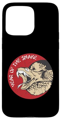 Hülle für iPhone 15 Pro Max Feiern Sie das chinesische Neujahr der Schlange 2025 Cobra Fangs von Lunar New Year 2025 Chinese Tee Shop