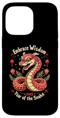 Hülle für iPhone 14 Pro Max Embrace Wisdom Mondneujahr 2025 Jahr der Schlange von Lunar New Year 2025 Gifts & Chinese Zodiac Gifts