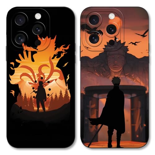 2 Stück Handyhülle für OPPO A53(2020)(4G)/A32/A53s Hülle 6.5 Zoll, Anime Naruto Uchiha Itachi mit Muster Designs Manga Mädchen Junge Case Schutz Schutzhülle Stoßfest TPU Weich Ultra Dünn Cover von LunarDrift