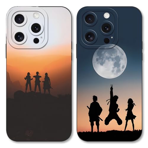 2 Stück Handyhülle für Xiaomi Redmi A3 / Redmi A3X Hülle 6.71'', Anime Naruto Uchiha Itachi Sasuke mit Motiv Designs Manga Case Schutz Schutzhülle Stoßfest TPU Weich Ultra Dünn Cover Schutz von LunarDrift