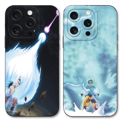 LunarDrift 2 Stück Handyhülle für Samsung Galaxy A23 5G Hülle 6.6 Zoll, Anime Dragon Ball DBZ Guko mit Muster Designs Manga Mädchen Junge Case Schutz Schutzhülle Stoßfest TPU Weich Ultra Dünn Cover von LunarDrift