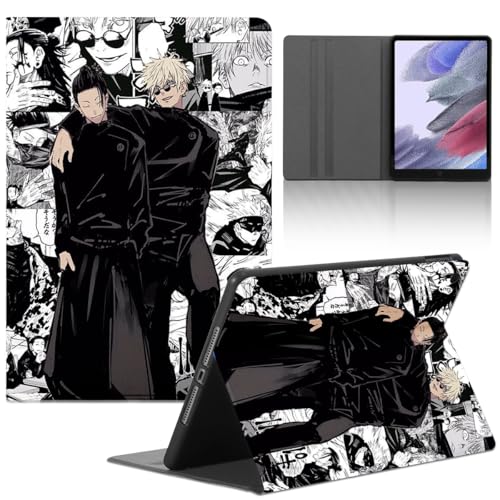 Tablet Hülle für Samsung Galaxy Tab S6 Lite 2022 10.4 Zoll, Anime Jujutsu Kaisen Gojo Satoru Muster Junge Cover, Schutzhülle PU Leder Flip Multi-Winkel Verstellbar Ständer Tablet Folio von LunarDrift