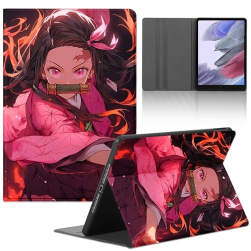 Tablet-Schutzhülle für Apple iPad Mini/Mini 2/Mini 3 7.9 Zoll Hülle, Demon Slayer Kamado Nezuko Anime-Manga-Design Muster, Hüllen PU-Leder, Folio-Rückseite, Funda Back Cover für Frauen Männer von LunarDrift