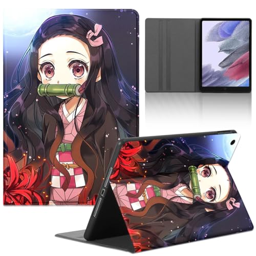 Tablet-Schutzhülle für Lenovo Legion Y700 (2023) 8.8 Zoll Hülle, Demon Slayer Kamado Nezuko Anime-Manga-Design Muster, Hüllen PU-Leder, Folio-Rückseite, Funda Back Cover für Frauen Männer von LunarDrift