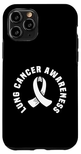 Hülle für iPhone 11 Pro Lungenkrebs-Bewusstseins-Taschenkleidung, weißes Band von Lung Cancer Awareness Month Support Design