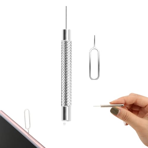 Lunpog 2 Stück SIM Karte Nadel, SIM-Karten-Entfernungswerkzeug, SIM Kartenträger Auswerfer Pin Auswerfen Removal Tool, SIM-Pin Handy-Nadel, zum Öffnen und Auswerfen von Stiften von Lunpog