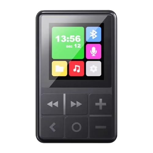 Luobannm Mini-HiFi-MP3-Player, TFT-Farbiger Bildschirm, Bluetooth 5.3, HD-Recorder, Zeitgesteuerte Abschaltung, TF-Karte, Musik-Player von Luobannm