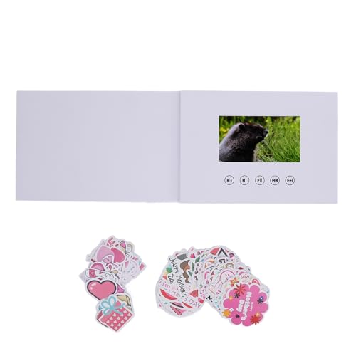 Luocute 5 -Zoll -LCD -Bildschirm 720p HD -Videobroschüre mit Weißer Abdeckung und Zwei Aufkleberpackungen, Personalisiert für Hochzeiten, Ereignisse und Herzliche Nachrichten, Ideal für Luocute 5 -Zoll -LCD -Bildschirm 720p HD -Videobroschüre mit Weißer Abdeckung und Zwei Aufkleberpackungen, Personalisiert für Hochzeiten, Ereignisse und Herzliche Nachrichten, Ideal für von Luocute