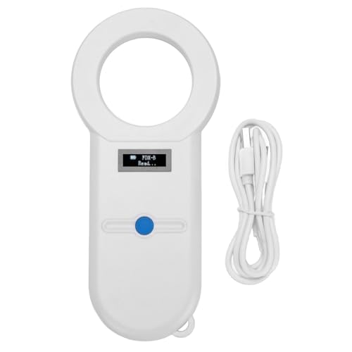 PET Microchip Reader, 134,2 kHz Handheld Animal Chip ID -ID -Scanner mit OLED -Display, Wiederaufladbare USB -Tragabler -Micro -Chip -Leser für das Geflügelmanagement, von Luocute