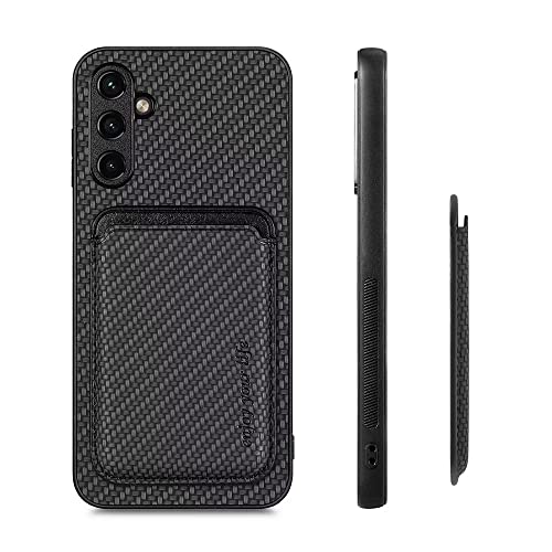 Luoiwei Hülle für Samsung Galaxy A51/M40s Case Kompatibel mit Magsafe mit Wallet Card Holder, 2-in-1 Aramidfasermuster Magnetisch Abnehmbar Schutzhülle, SilikonHülle Slim Cover, Blau von Luoiwei