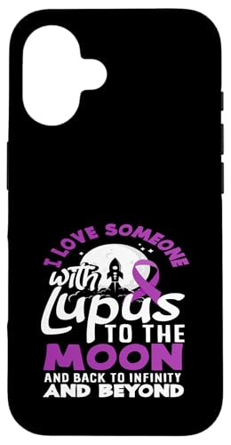 Hülle für iPhone 16 Lupus-Bewusstsein Liebe jemanden bis zum Mond von Lupus Awareness Support Strength Apparel Gifts