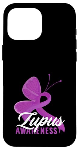 Hülle für iPhone 16 Pro Max Lupus Awareness Schmetterlingsband-Unterstützung von Lupus Awareness Support Strength Apparel Gifts