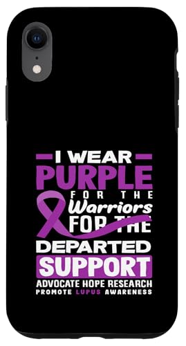 Hülle für iPhone XR Ich trage Violett für Warriors Lupus Awareness von Lupus Awareness Support Strength Apparel Gifts