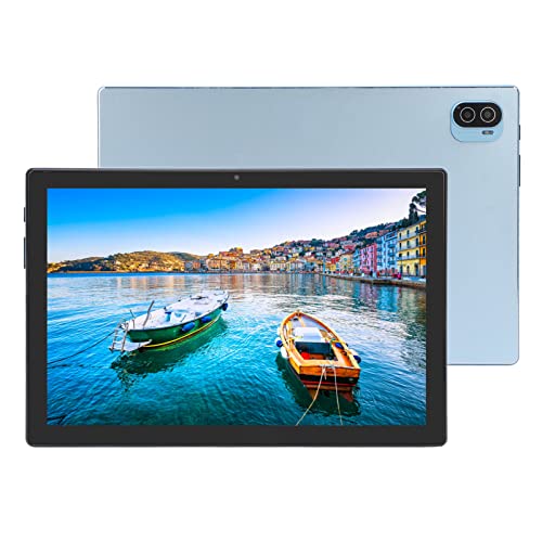 Luqeeg 10,1-Zoll-Tablet für Android 11-3200x1440 HD-Touchscreen, 4G LTE-Telefonie-Tablet, 10 GB RAM 256 GB ROM, 8 MP + 13 MP-Kamera, 8800 MAh Ultra Long Standby, Kopfhörer, Schutzfolie (Hellblau) von Luqeeg