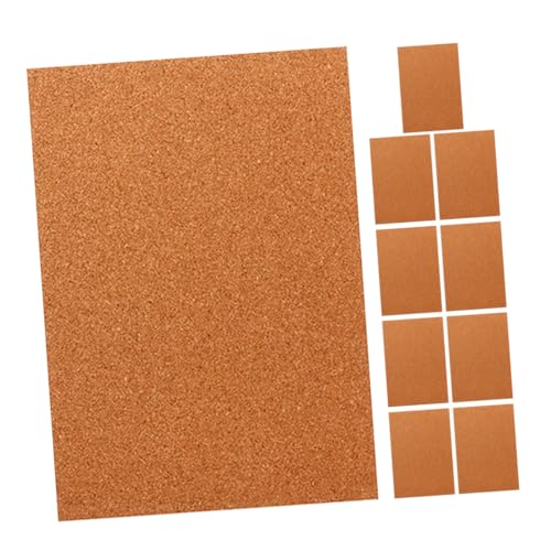 Lurrose 10st Pinnwand Selbstklebende Korkplatten Nachrichtentafel Für Foto Nachrichtentafel Im Büro Dekorative Korkplatten Für Wände Memo-schwarzes Brett Ankündigungstafel Chocolate Holz von Lurrose