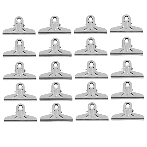 Lurrose 20 Stk Kunst kartenclip karten clip paperclips metallclips Metallklammer Jumbo-Ordner-Clips Büroklammern Binderclips aus Edelstahl Gouache-Klemmen Rostfreier Stahl Silver von Lurrose