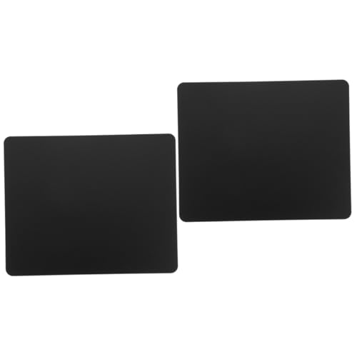 Lurrose 2St Mauspad aus Aluminiumlegierung Mauspad für Laptop Gaming-Mauspad ultradünnes Pad Desktop-Mauspad Gamer Mousepad Gaming Mouse pad Schreibtisch-Mauspad Schreibtisch Mauspad Black von Lurrose