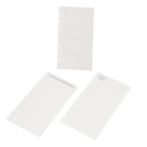 Lurrose 3 Stück Nachfüllpackung Für Lose Blätter Wochenplaner Nachfüllen Wöchentlicher Notizblock Planer-nachfüllungen Planereinsätze Planerseiten Papier Weiß Lurrose 3 Stück Nachfüllpackung Für Lose Blätter Wochenplaner Nachfüllen Wöchentlicher Notizblock Planer-nachfüllungen Planereinsätze Planerseiten Papier Weiß von Lurrose