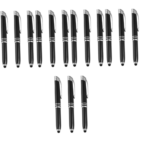 Lurrose 5 Sätze Leuchtender Kugelschreiber Schreibutensilien Büromaterial Touchscreen Pen Ballpoint Pen Stiftlicht Stift Mit Licht Kugelschreiber Mit Licht Metall Black 3 Stücke * 5 Lurrose 5 Sätze Leuchtender Kugelschreiber Schreibutensilien Büromaterial Touchscreen Pen Ballpoint Pen Stiftlicht Stift Mit Licht Kugelschreiber Mit Licht Metall Black 3 Stücke * 5 von Lurrose