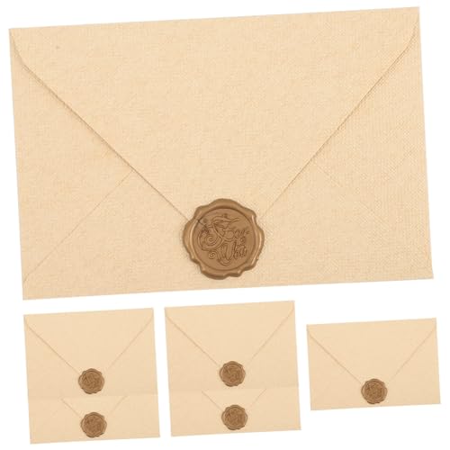 Lurrose 6 Sätze Partyzubehör Fotoumschläge Einladungsumschläge weihnachtssegen karten briefumschläge vintage briefpapier vintage Briefumschlag aus Briefpapier Geldumschlag Plastik von Lurrose