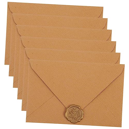 Lurrose 6 Sätze Umschläge im westlichen Stil Weihnachtsgeschenkkartenhalter Einladungsumschläge briefumschläge vintage briefpapier vintage Umschlag für Einladung Verpackungsumschlag von Lurrose