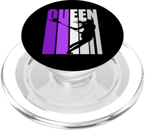 Damen Lacrosse Queen Malve Geburtstag Wettbewerb Kinder PopSockets PopGrip für MagSafe von Lush Lacrosse