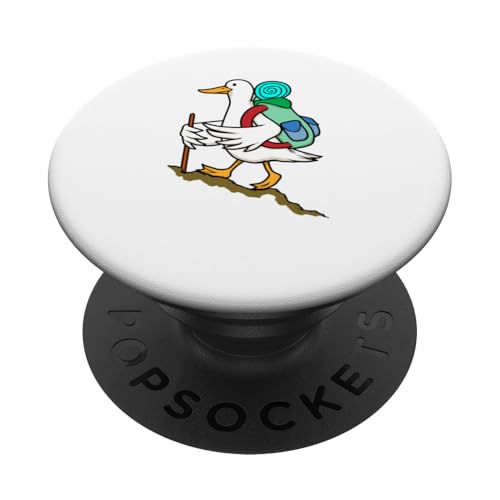 Ente Wandern Berge Hobby Wanderer PopSockets mit austauschbarem PopGrip von Lustig Niedlich Ironisch Hobby Tiere