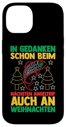 Hülle für iPhone 14 Weihnachtsmann Angeln Weihnachtsfest Weihnachten von Lustige Angeln Weihnachtssprüche Für Angler