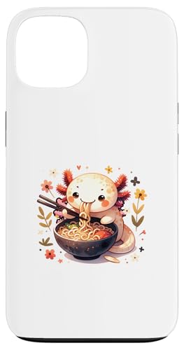 Hülle für iPhone 13 Niedliche Essendes Ramen Axolotl Amphibie von Lustige Asiatische Nudelsuppe