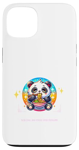 Hülle für iPhone 13 Niedlicher Keep Calm & Iss Ramen Panda Hungriger Teddybär von Lustige Asiatische Nudelsuppe